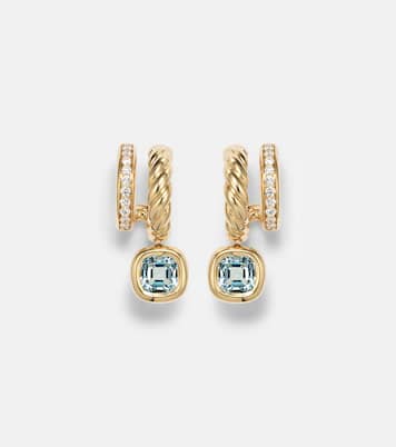 Pendientes DY Mercer® de oro de 18 ct con topacios y diamantes | David Yurman