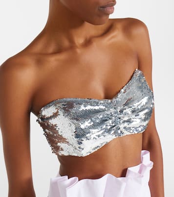 Sequined bandeau top | Simone Rocha