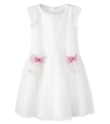 Bow-detail tulle dress | Monnalisa