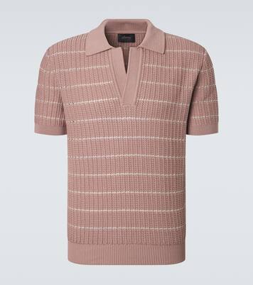Polo en coton et lin brodé | Brioni