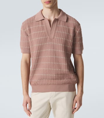 Polo en coton et lin brodé | Brioni