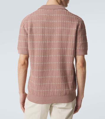 Polo en coton et lin brodé | Brioni