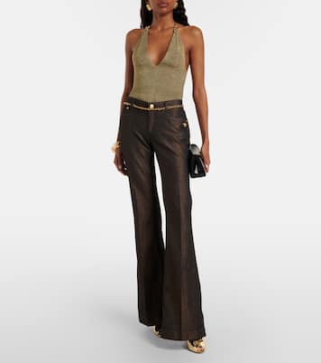 Body con lamé e scollo all’americana | Roberto Cavalli