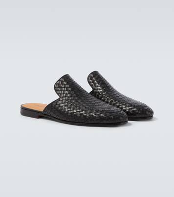 Woven leather mules | Magnanni
