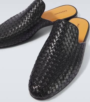 Woven leather mules | Magnanni