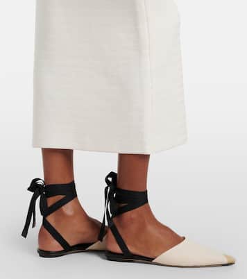Embroidered canvas flats | Jacquemus