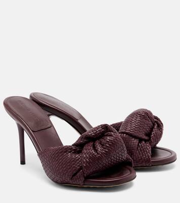 Cherry Intreccio leather sandals | Bottega Veneta