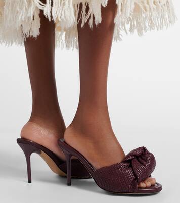 Cherry Intreccio leather sandals | Bottega Veneta
