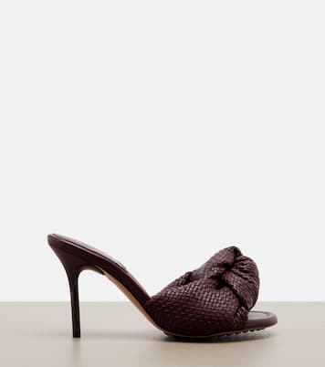 Cherry Intreccio leather sandals | Bottega Veneta