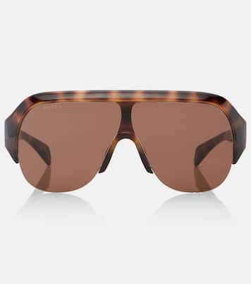 Lettering shield sunglasses | Gucci