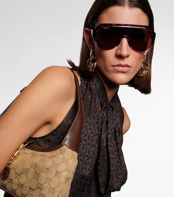 Lettering shield sunglasses | Gucci