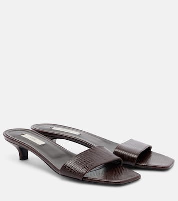 Embossed leather mules | Toteme