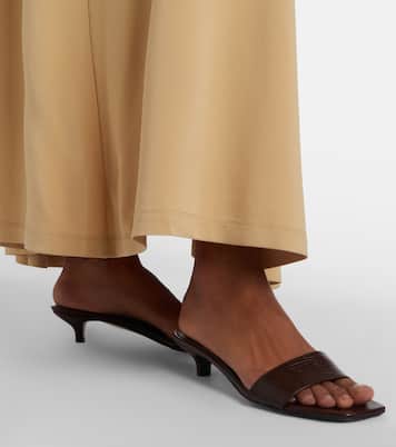 Embossed leather mules | Toteme