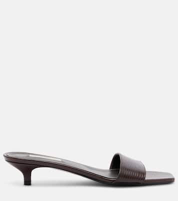 Embossed leather mules | Toteme