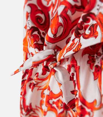 Vestido Majolica de jersey de algodón | Dolce&Gabbana Kids
