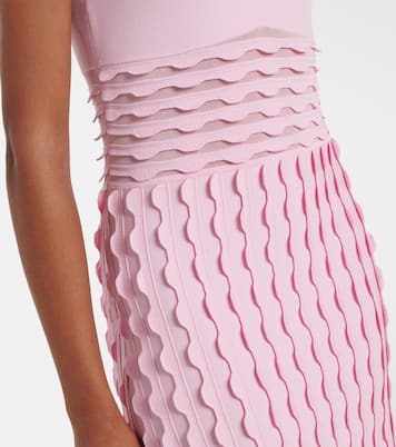 Brionne fringed knitted midi dress | Simkhai
