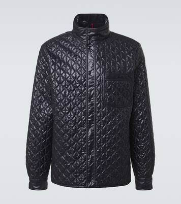 Quilted jacket in blue - Moncler | Mytheresa