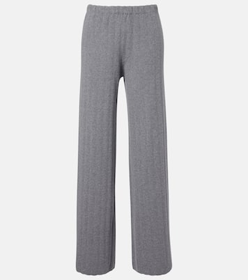 Shannen cotton and cashmere wide-leg pants | Lisa Yang