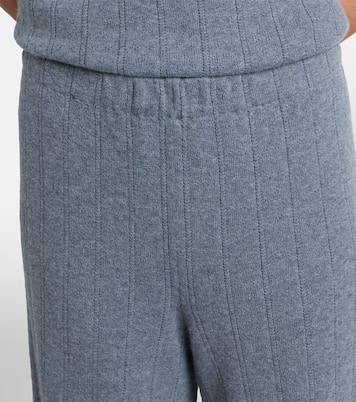Shannen cotton and cashmere wide-leg pants | Lisa Yang