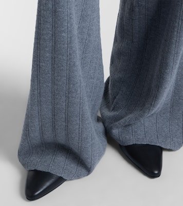 Shannen cotton and cashmere wide-leg pants | Lisa Yang
