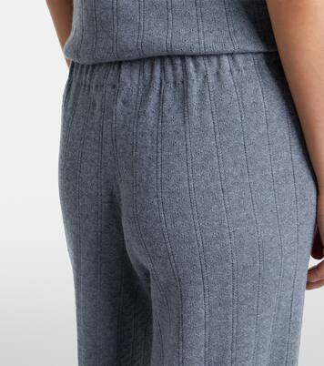 Shannen cotton and cashmere wide-leg pants | Lisa Yang