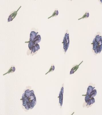 Bedruckter Midirock Senga | Baum und Pferdgarten