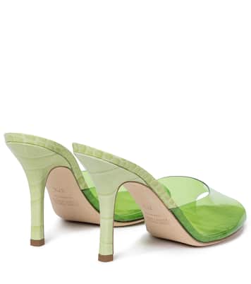 Pantoletten Penelope mit Leder | Paris Texas