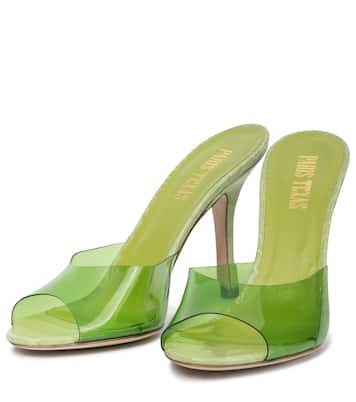 Pantoletten Penelope mit Leder | Paris Texas