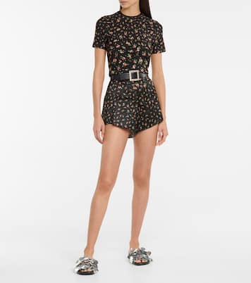 Bedruckte High-Rise Shorts | Rabanne