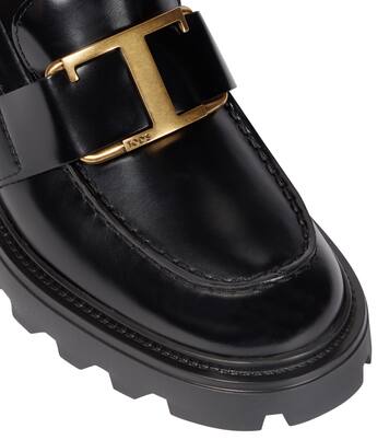 Leather platform loafers | Tod's