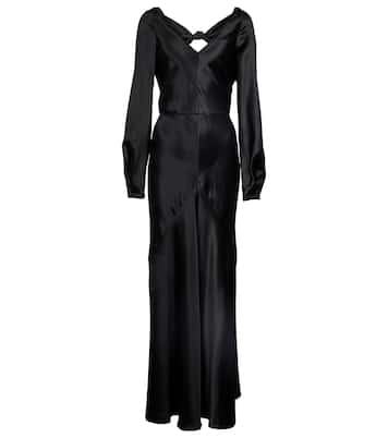 Robe midi en satin de soie | Gabriela Hearst