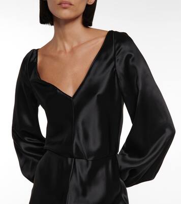Robe midi en satin de soie | Gabriela Hearst