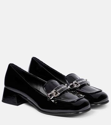 Loafers aus Lackleder | Miu Miu