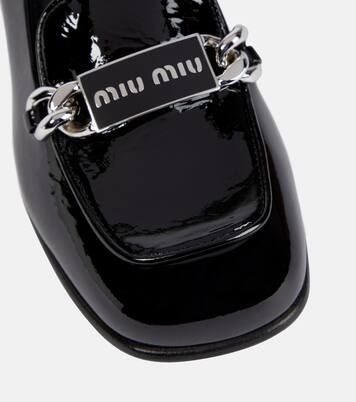 Loafers aus Lackleder | Miu Miu