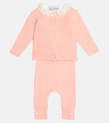 Baby set of onesie, cardigan and pants | Tartine et Chocolat