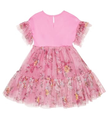 Floral tulle dress | Monnalisa