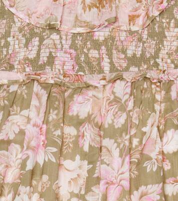 Jeannie floral cotton jumpsuit | Zimmermann Kids