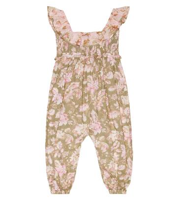 Jeannie floral cotton jumpsuit | Zimmermann Kids