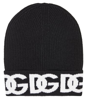Logo virgin wool beanie | Dolce&Gabbana Kids