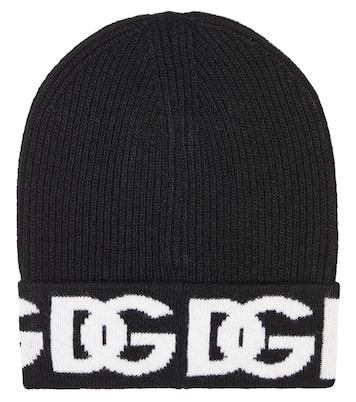 Logo virgin wool beanie | Dolce&Gabbana Kids