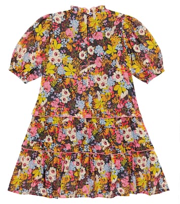Robe en coton et soie à fleurs | Paade Mode
