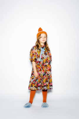 Robe en coton et soie à fleurs | Paade Mode