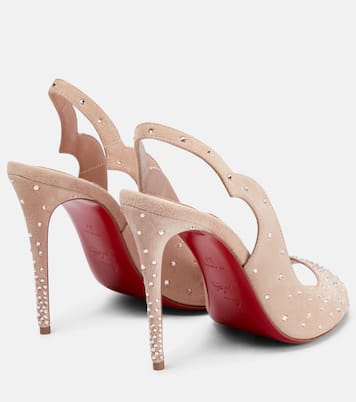 Sandales Nudes Degrachick en daim | Christian Louboutin