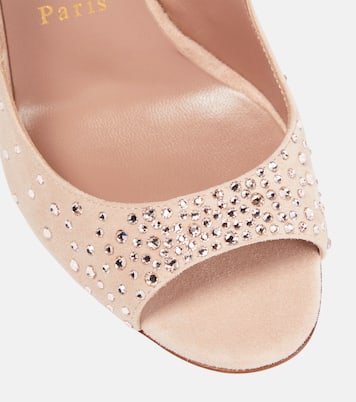 Sandales Nudes Degrachick en daim | Christian Louboutin