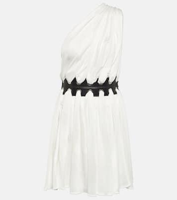 Minikleid mit Leder | Alaïa