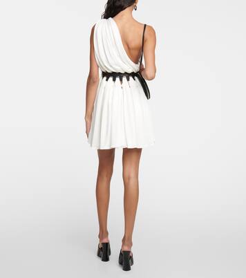 Minikleid mit Leder | Alaïa