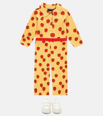 Printed velour jumpsuit | Mini Rodini