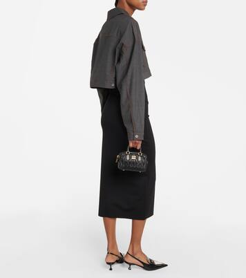 Giacca cropped in lana vergine | Miu Miu