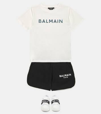 Logo cotton T-shirt | Balmain Kids