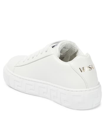 Seashell Baroque leather low-top sneakers | Versace Kids